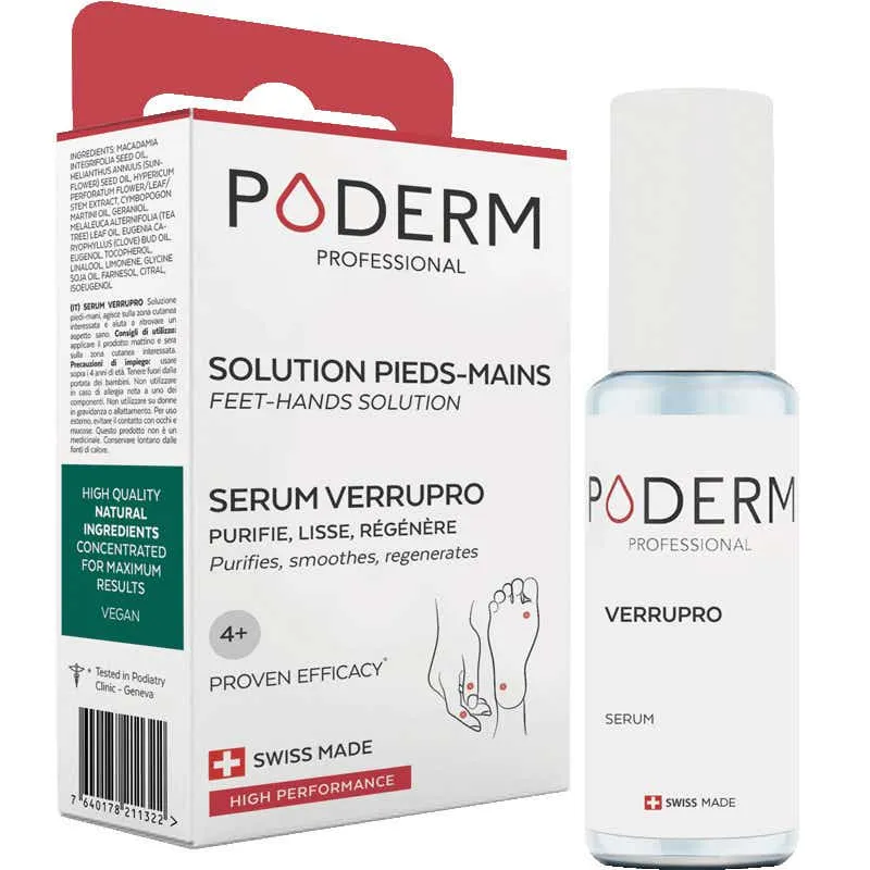 Verrupro Solution Pieds-Mains, 8ml | Poderm  - Parapharmacie Boticinal
